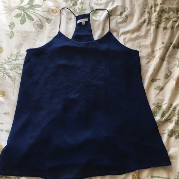 Naked Zebra Tops - navy blue tank